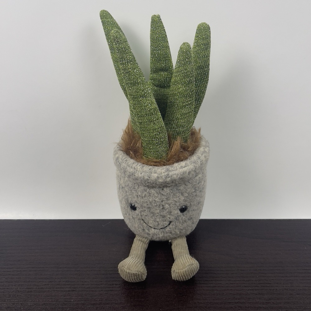 Jellycat London LTD 8" Plush Silly Succulent Aloe Vera Plant SS6A Retired